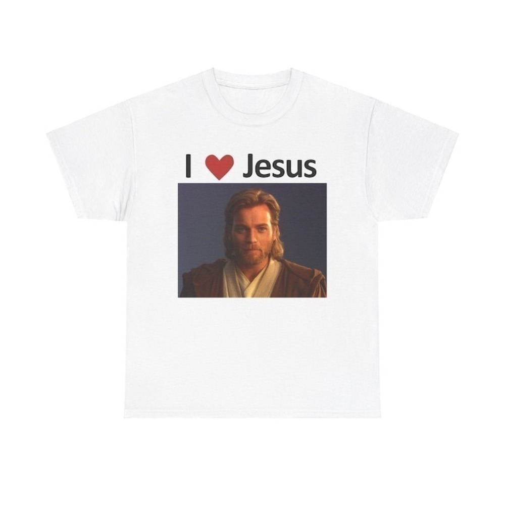 Funny I Love Jesus Star Wars Retro Fan Graphic Unisex T-Shirt